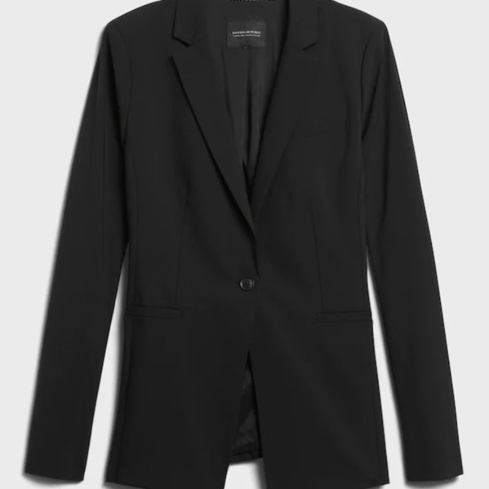 Banana Republic Long Lean-Fit Performance Blazer
